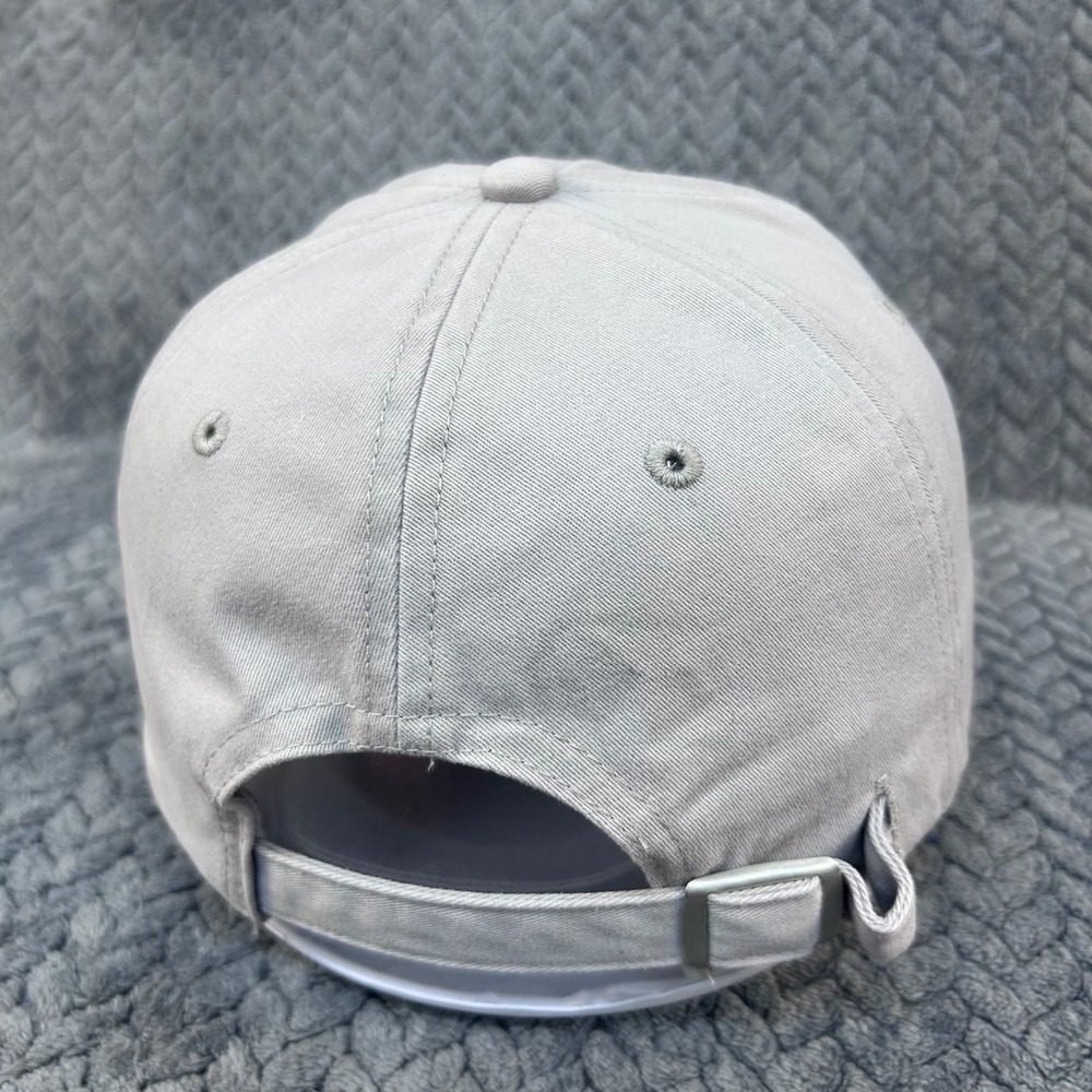 Victoria's Secret Pink Rubber Logo Patch Womens Grey Baseball Cap Adjustable OS - Picture 2 of 6
